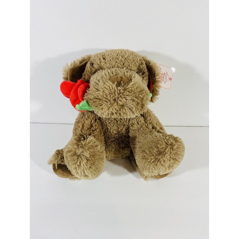 Puppy Dog Russell Stover Plush Coco Love Valentines Rose Stuffed Animal Toy Gift
